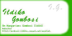 ildiko gombosi business card